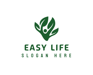 Green Tree Leaf logo design