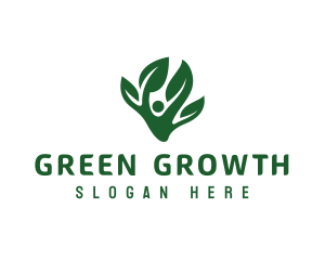 Green Tree Leaf logo design