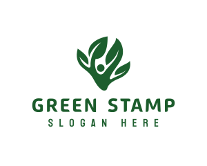 Green Tree Leaf logo design