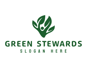 Green Tree Leaf logo design