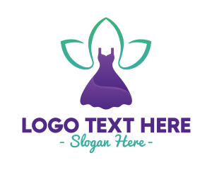 Woman Leaf Gown logo