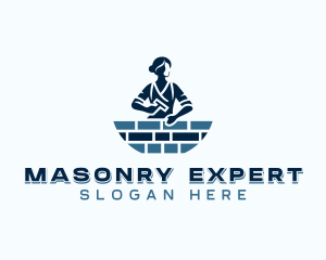 Mason Construction Builder logo design