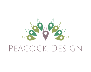 Abstract Peacock Place logo