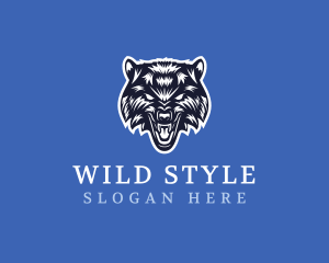 Wild Angry Wolf logo design