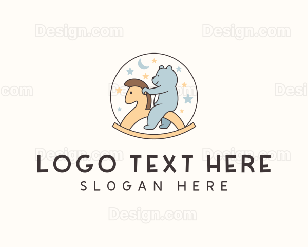 Teddy Bear Kiddie Horse Logo