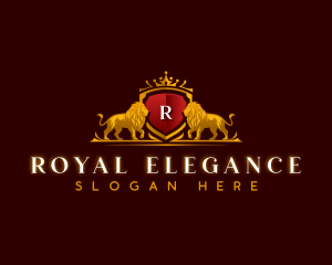 Royal Lion Crown logo design