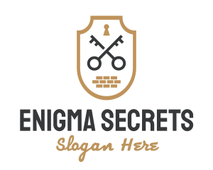 Secret Society Lock Key logo design
