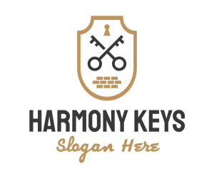 Secret Society Lock Key logo design