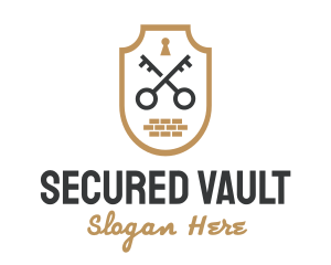 Secret Society Lock Key logo design