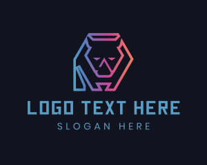 Geometric Gradient Rhino logo