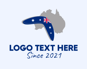 Australian Boomerang Flag logo