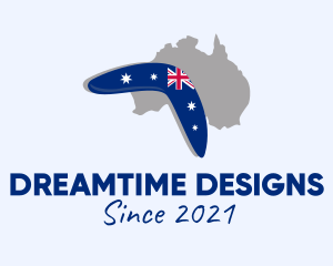 Australian Boomerang Flag logo design