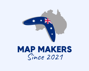 Australian Boomerang Flag logo design