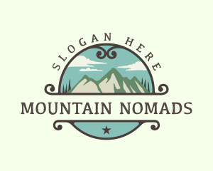 Mountain Peak Adventure logo design