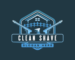 Clean Washer Janitor logo design