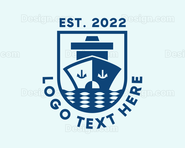 Nautical Sailing Ship Logo