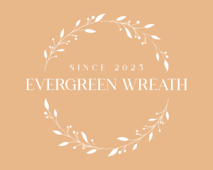 Plant Round Wreath logo design