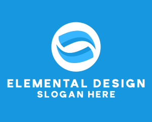 Abstract Water Element logo