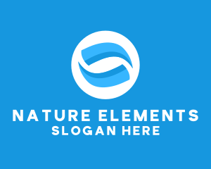 Abstract Water Element logo design