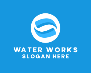 Abstract Water Element logo design