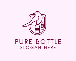 Bird Wine Bottle logo