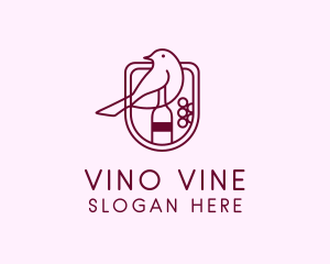 Bird Wine Bottle logo