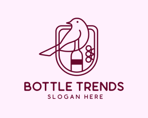 Bird Wine Bottle logo