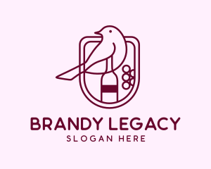 Bird Wine Bottle logo