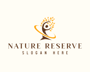 Nature Tree Human logo design