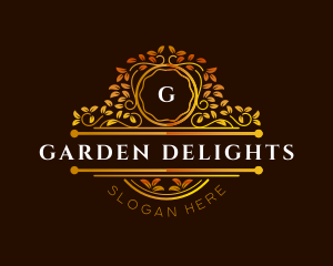 Luxury Garden Crest logo design