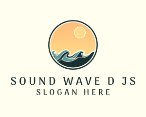 Resort Waves Beach logo design