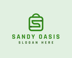 Shopping Bag Letter S  logo design