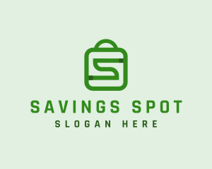 Shopping Bag Letter S  logo design