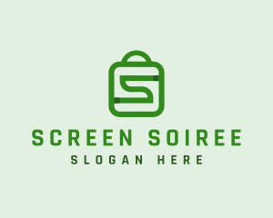 Shopping Bag Letter S  logo design