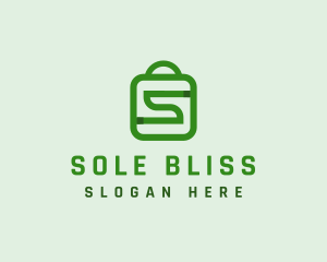 Shopping Bag Letter S  logo design