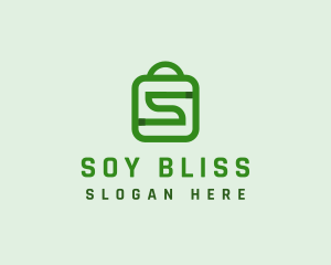 Shopping Bag Letter S  logo design