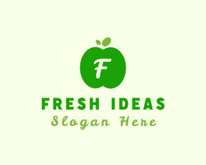 Fresh Apple Fruit logo design