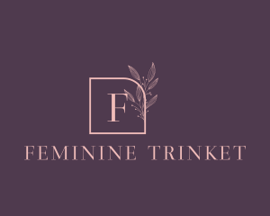 Floral Feminine Cosmetics Boutique logo design