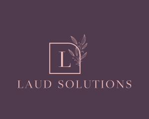 Floral Feminine Cosmetics Boutique logo design