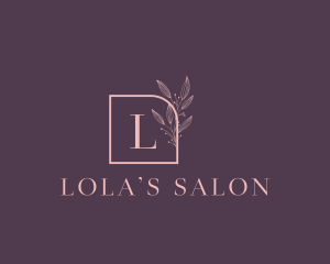 Floral Feminine Cosmetics Boutique logo design