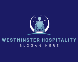 Wheelchair Disability Care logo design