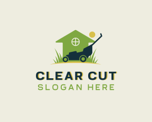 Lawn Mower Gardener logo design