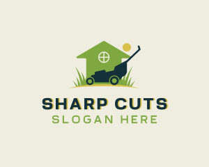 Lawn Mower Gardener logo design