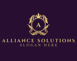 Crown Wreath Legal Advice logo design