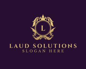 Crown Wreath Legal Advice logo design