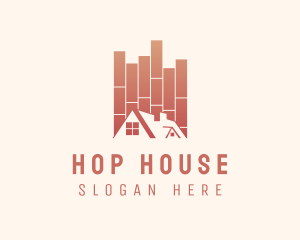 Floorboard House Tile logo design