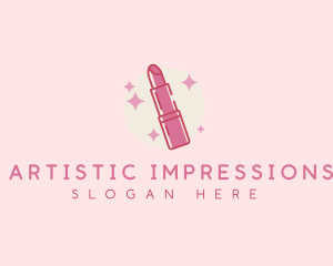 Makeup Lipstick Glamour logo design