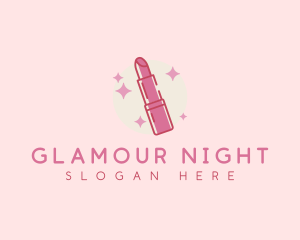 Makeup Lipstick Glamour logo design