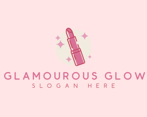 Makeup Lipstick Glamour logo design