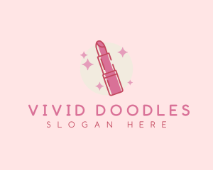 Makeup Lipstick Glamour logo design